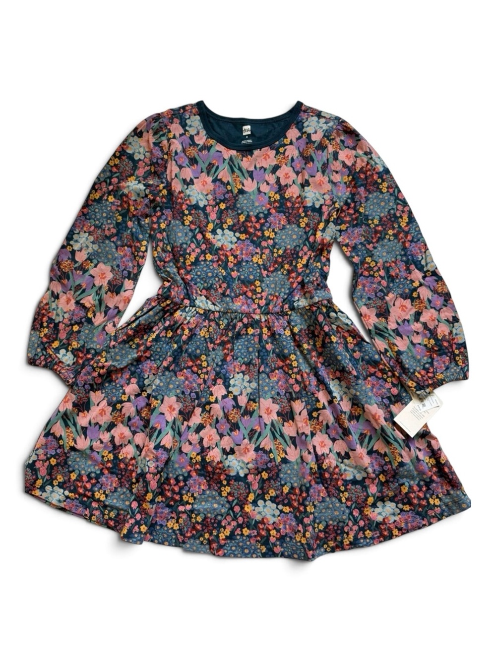 Tea Collection Blouson Sleeve Dress size 8 years NWT